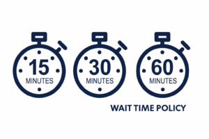 Pauls' Towncar Service Wait Times Policy